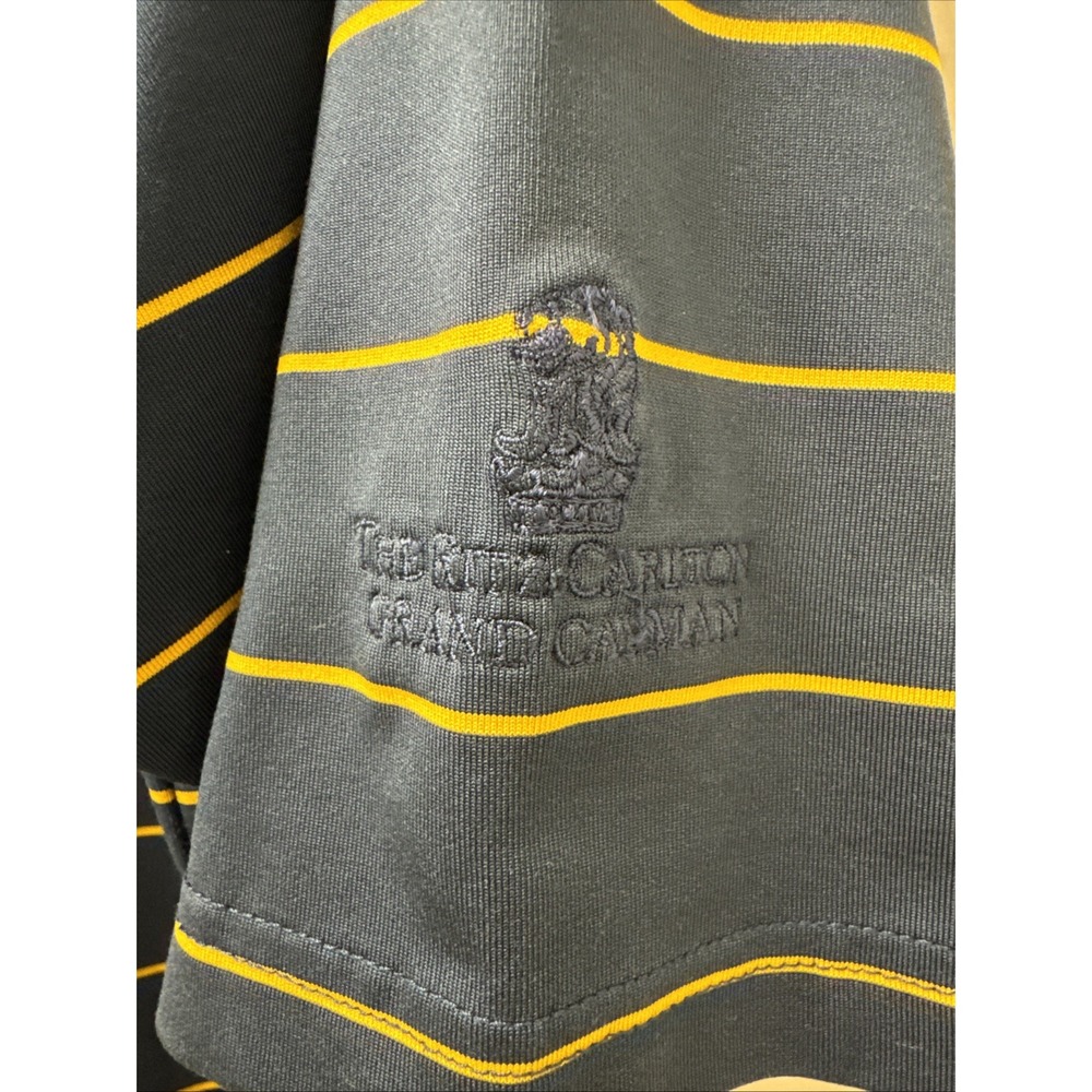 Dunning Golf Men's Polo Coolmax Wicking Shirt Medium Ritz Grand Cayman - Picture 3 of 8